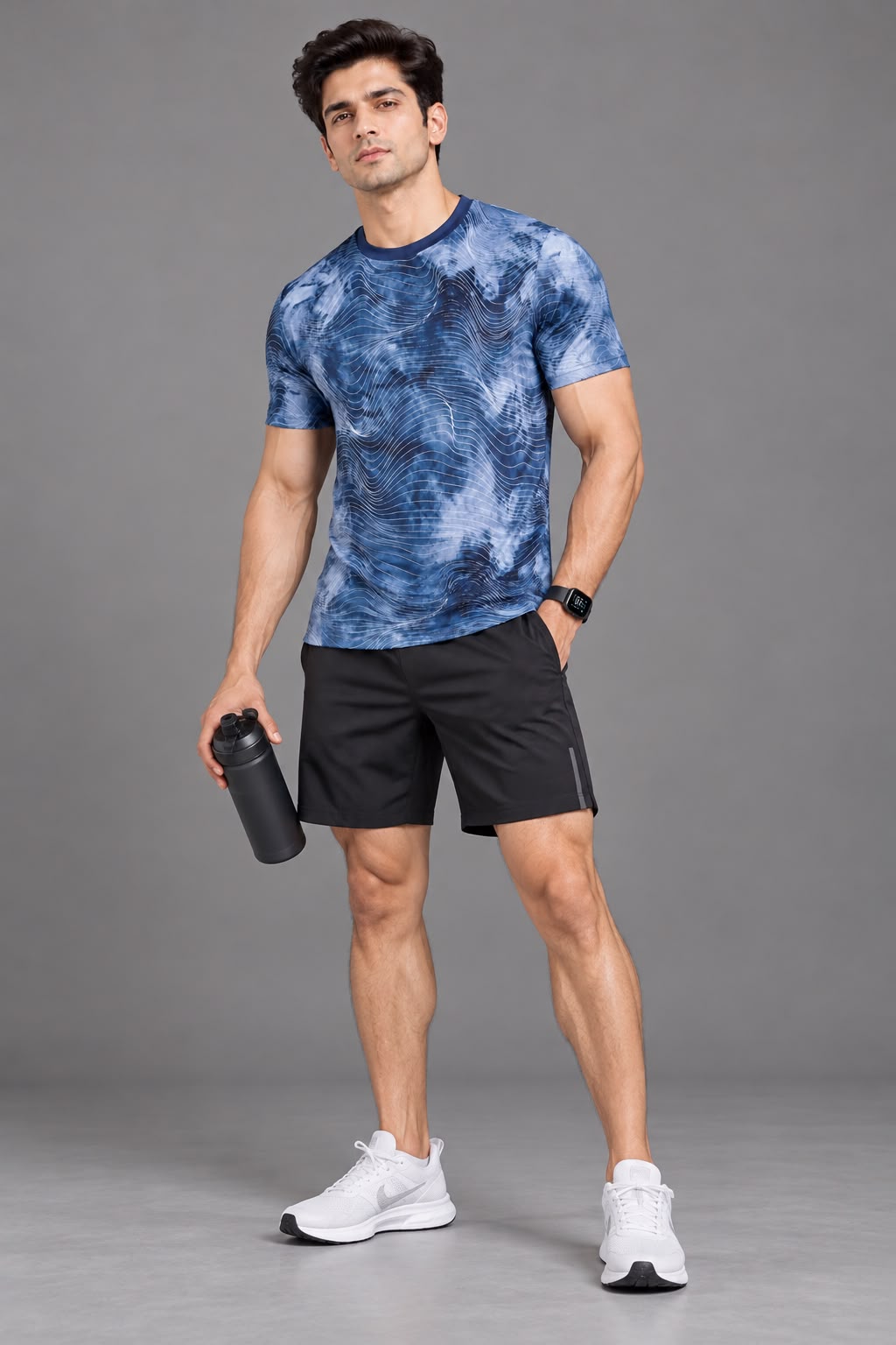 BLUE WAVE ATHLETIC TEE