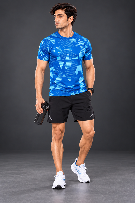 Blue Camo Elite Performance Tee